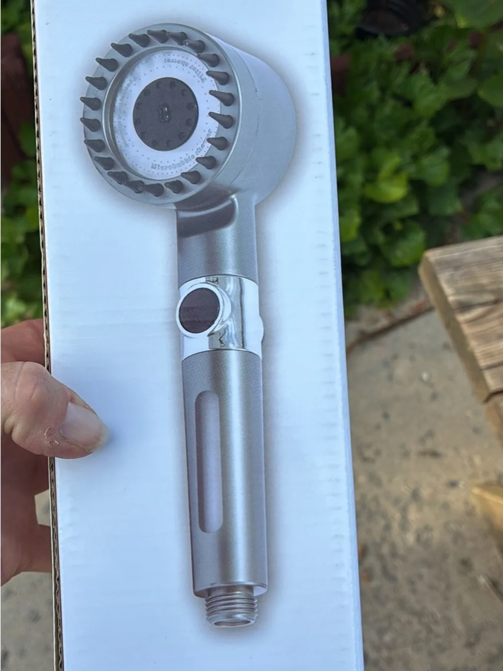 IonDrops Filtered Shower Head -Modern Bath Accessory